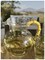 3 Quarts Designer Classic Palm Tree Acrylic Pitcher with Bamboo Handle - Crystal Clear and Break Resistant